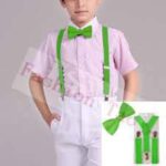 Y - Back Style Suspender Bells for Boys (Green)