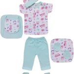8 Pieces Newborn Baby Gift Set – Half Sleeves Cotton Set