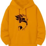 Kids Hooded T-Shirt for Boys Girls/Cotton Full (Yellow)