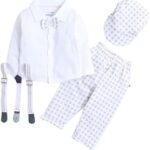 Boy's Cotton Printed Full Sleeves (Grey White)