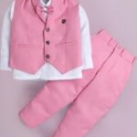 Boys Festive and Paryt, Floral, Wedding Shirt(PINK)