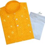 Boys Kurta Pyjama (Yellow) – Kids Traditional Ethnic Wear for Weddings, Festivals & Parties