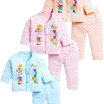 Baby Boys & Girls Full Sleeves Cotton Clothing Set (3 Set)