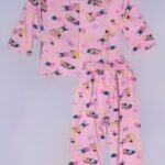 Cotton Night Wear Suit for Girls & Boys ( Pink)