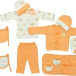 Orange Baby Clothing Gift Set for Newborn Boys & Girls