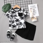 Boys & Girls Clothing Set 2025/Comfortable (Black)