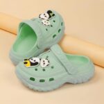 Kids Clogs Soft Anti Skid Mulls (Green)