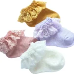 Baby Girl Cotton Casual Socks, Ruffle