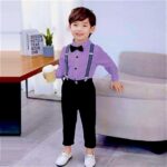 Baby Boys Cotton Blend and Spandex Full (Purple)