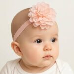 3Pcs Baby Headbands for Baby Girl and boy (Peach)