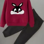 Kids Boys & Girls Full Sleeves and Round Neck(Maroon)
