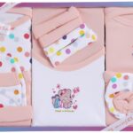 Unisex Kids Cotton Solid Clothing Gift Set
