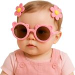 Cute Flower Hair Clip with Sunglasses