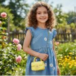 Purse for Kids Girls Stylish Mini Sling (Yellow)