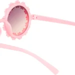 Flower Sunglasses for Kids, Girls (Peach)