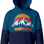 Kids Unisex - Child Cotton Hooded Sweatshirt (Mountain)