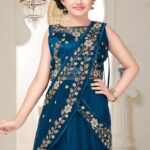 White Burron Girls Polyestor Blend