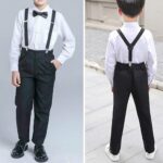Y - Back Style Suspender Bells for Boys (Navy Blue)