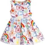 Apparel Summer Dress for Baby Girl/Frocks ( Multicolor)