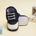 Baby Boys and Girls Booties for 6 -12 Months (Black)