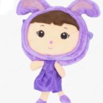 Cute Purple dool Face Sling Bag