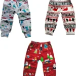 Supersoft Cotton Pants Lowers for Girls | Kids Cotton Night Wear Pyjama (Set of 3)- multicolor