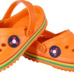 Kids Attractive Slip on Daily use Clogs (Orange)