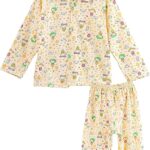 Cotton Night Wear Suit for Girls & Boys (Yellow)