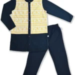 100% Organic Cotton Kurta With- nevy