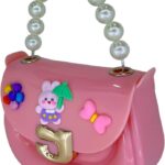 Cartoon Silicon Crossbody Handbag (Light Pink)