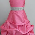 Girl's Synthetic Bubble Hem (Rouge Silver)