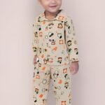 Cotton Full Sleeves Night Suit /Night (Peach)