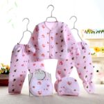 New Born Baby Summer Wear 5Pcs (Pink)