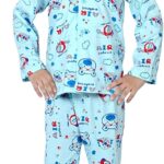 Kid's Pure Cotton Air Print Full Sleeves (Blue)