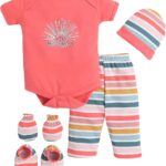 New Born Baby Multi - Colour Cotton Sleep (Orange)