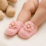 Newborn Baby's Regular Cotton Socks(Pink)
