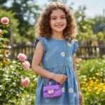 Purse for Kids Girls Stylish Mini Sling (Orchid)