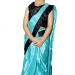 Kids Teacher Saree Costume(Blue Black)