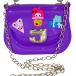 Cartoon Silicon Crossbody Handbag (Purple)