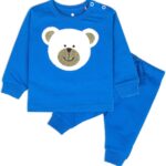 Unisex Cotton Fleece Full Sleeve Track Suit for Boys & Girls (blue polar)