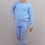 Kids Night Wear /Sleepwear / Cotton (Blue Football)