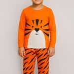 Kids Night Wear /Sleepwear / Cotton (Orange Tiger)