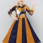 Kids Maxi Gown Dress for Girls (Yellow)