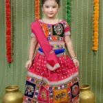 Kids Ethnic Wear Lehenga Choli for Girls (Red)