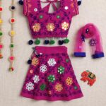 Kids Embroidered Traditional Ghoomar (Pink) – Girls Ethnic Wear for Weddings, Festivals & Parties