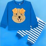 Unisex Cotton Fleece Full Sleeve Track Suit for Boys & Girls ( royaldog3D)